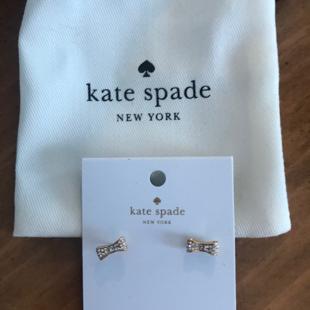 Kate spade bow tie earrings